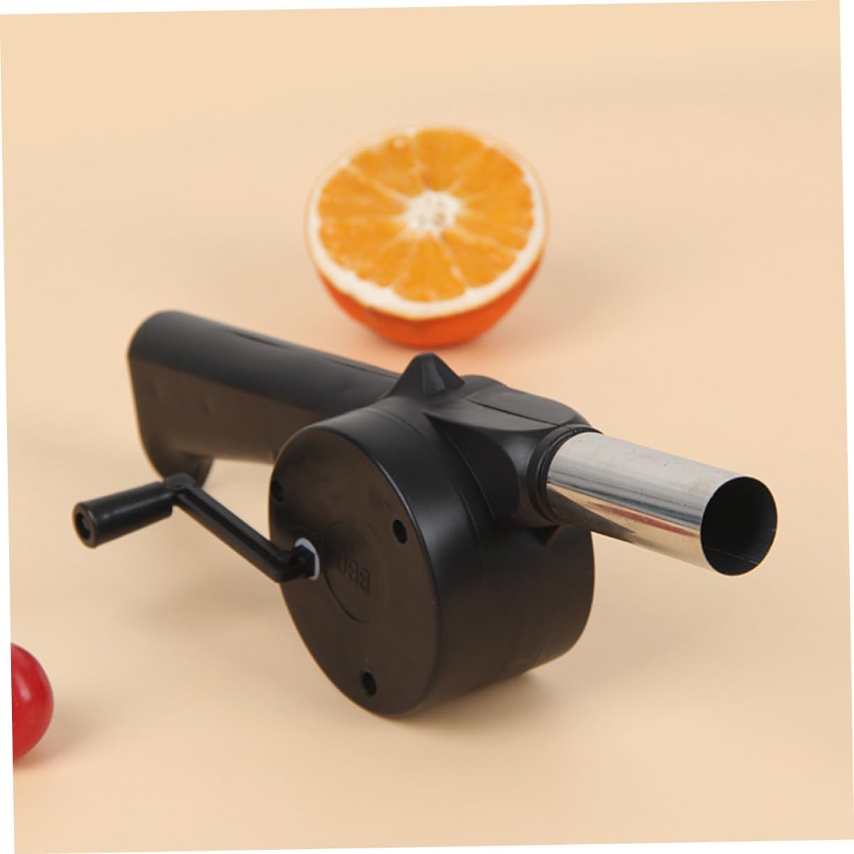VICASKY Hand Crank Bbq Blower 3pcs Metal Plastic Portable Grill Fan