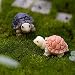 Produktbild Emorias 1 Paar Figur Schildkröte Gartendeko Deko Figuren - Mikrolandschaft Tischdekoration - -Zuhause Dekoration Lustige Geschenke