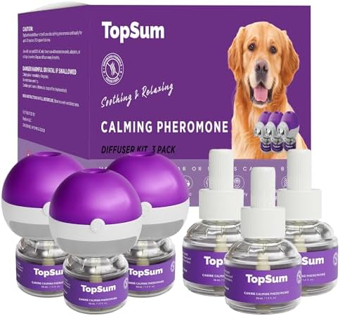 TopSum Calming Diffuser for Dog: Dog Pheromones Calming Diffuser Plu...