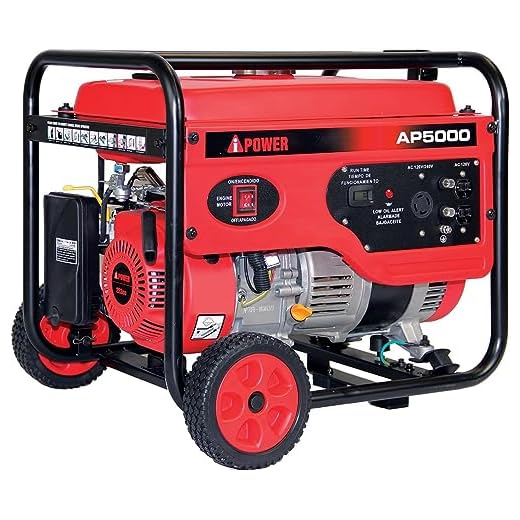 A-iPower AP5000V 5000-Watt Gas Powered Portalable Generator | AP5000, 5000 Watt, Oranage
