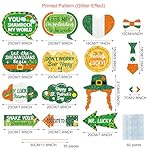 St. Patrick's Day Decorations Photo Props Saint Patricks Day Party Photo Booth Props Kit Lucky Day Friendship Themed Party Decor St. Patty Birthday Party Decoration Supplies 35 Pieces - Image 3