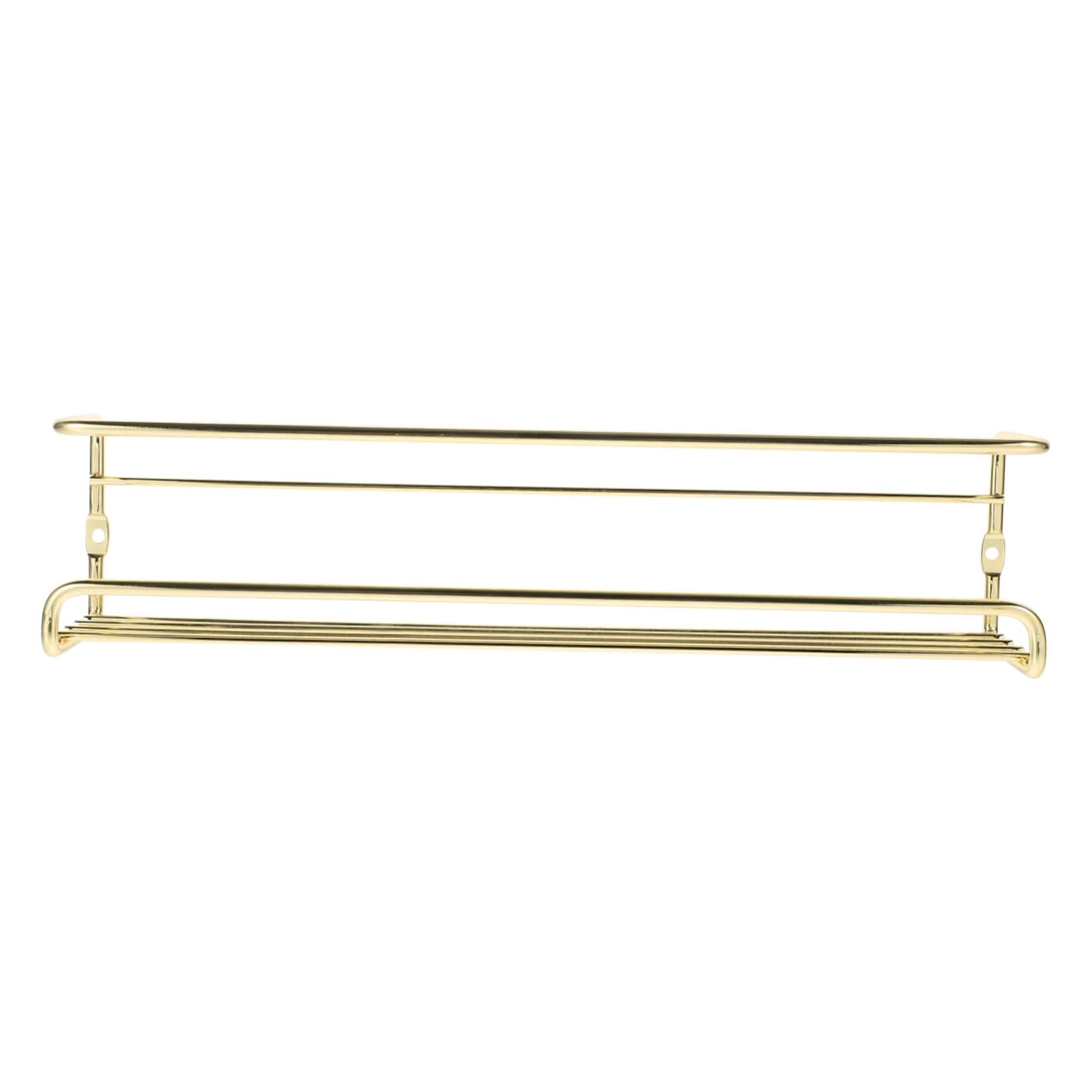 Estante Para Especias De Cocina De Metal Dorado, Organizador De Especieros De Pared, Resistente y Reutilizable, Práctico Para Hogar y Restaurante, Almacenamiento Compacto y Ahorro De Espacio