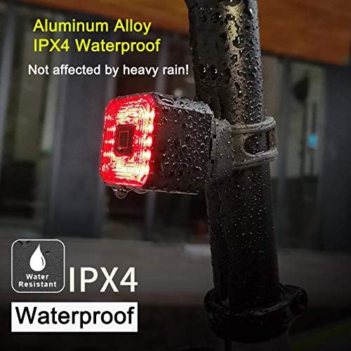 Smart Bike Tail Light Mutilife Rechargeable Rear Bike Light Brake