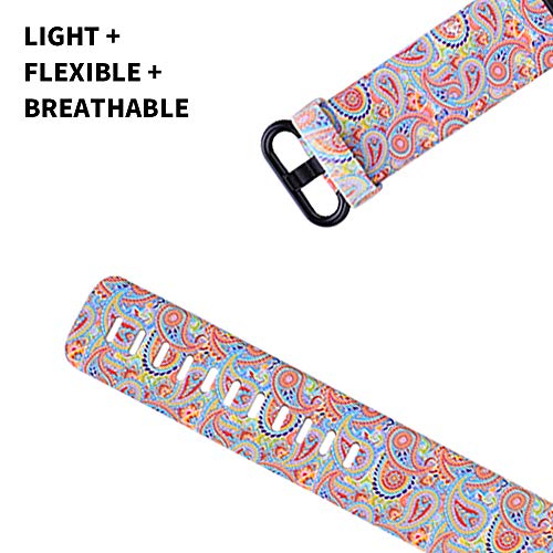 FunBand Kompatibel mit Armband Fitbit Charge 3 Charge 4,Einzigartig Elegant Einstellbar Silikon Sport Wrist Strap Band Armbanduhr Uhrenarmband Schlaufe Armb&auml;nder f&uuml;r Charge 4 Charge 3 Smartwatch