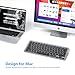 OMOTON Bluetooth Keyboard for Mac, Wireless keyboard for Apple MacBook Pro/Air, iMac, iMac Pro, Mac Mini, Mac Pro, QWERTY UK Layout, Space Grey