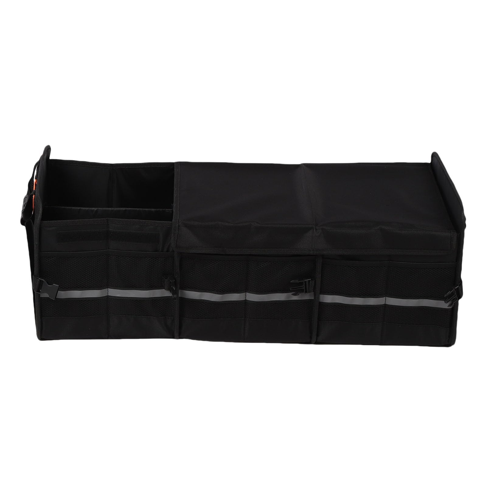 Organizador de Maletero Grande, Caja de Almacenamiento Plegable para Coche de 105 L con Bolsa Térmica Aislante, Organizador de Maletero con Múltiples Compartimentos a Prueba de Fugas, para