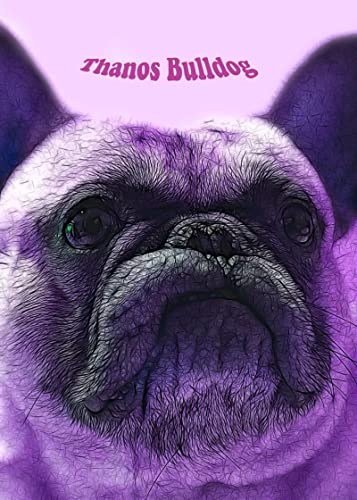 Thanos Bulldog Pósters para sala de estar, dormitorio, oficina, hogar, decoración de pared, 30 x...