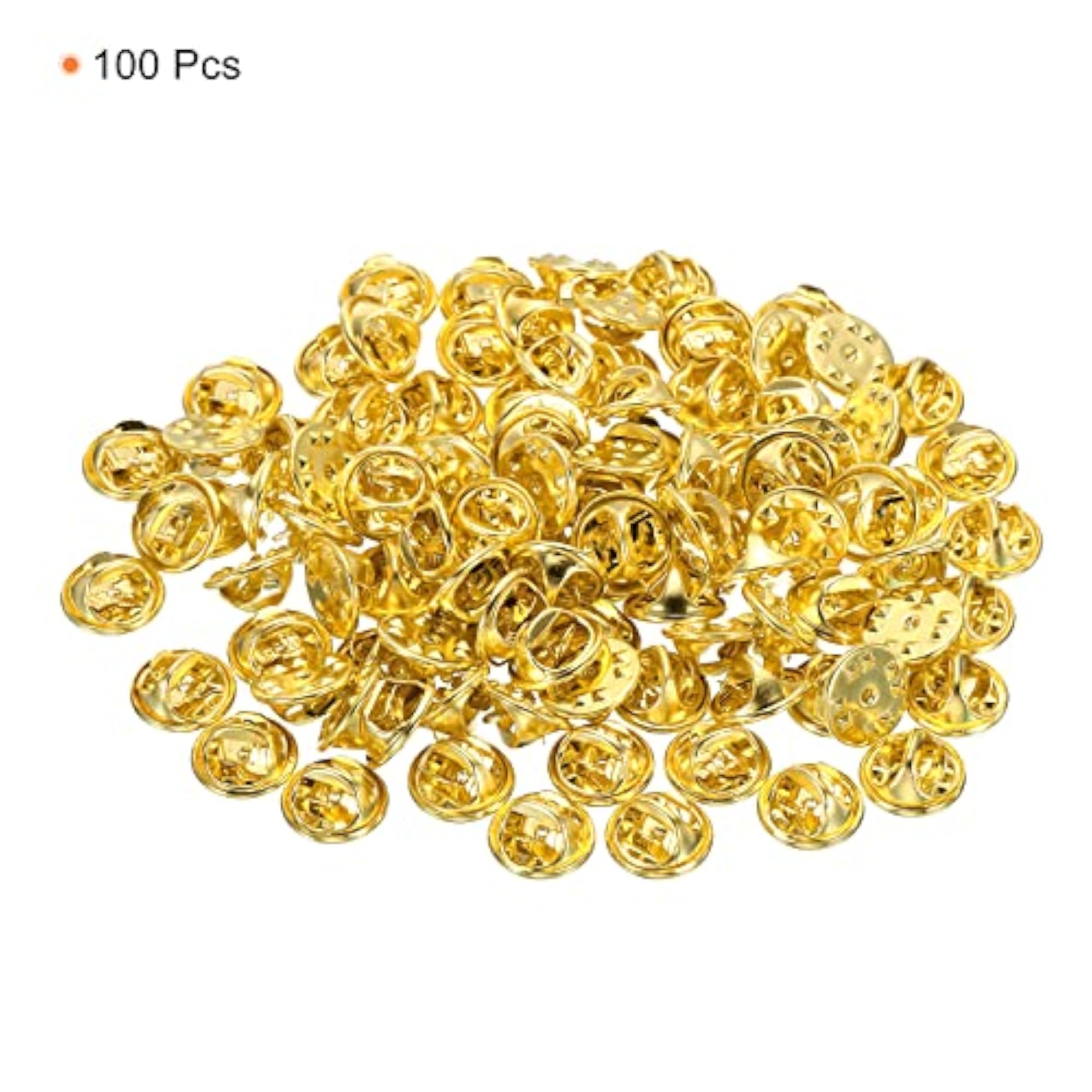 100 Pack Metal Lapel Pin Backing, Decorative Accessories