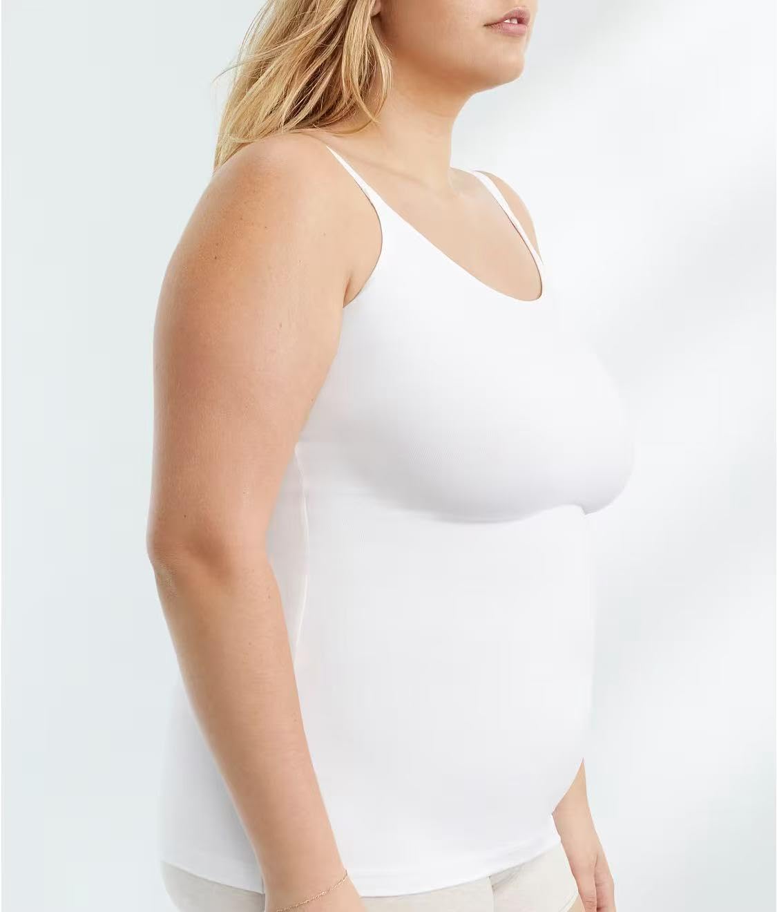 Damska bielizna modelująca plus size tank top kompresyjny kontrola brzucha wycięcie dekolt topy bez rękawów bezszwowe topy Cami
