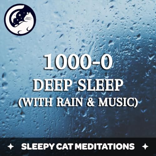 Sleep Meditation Countdown (1000-0) With Rain & Music