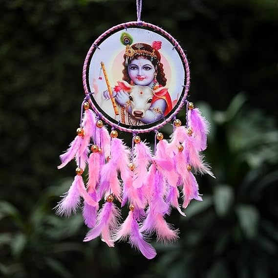 Handmade Bal Gopal Jii Canvas Dream Catcher for Home & Office Decor (Pack of 1)