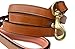Soft Touch Collars - Leather Braided Dog Leash , Tan with Coral Padded Handle , 6 FT x 3/4 Inch Wide