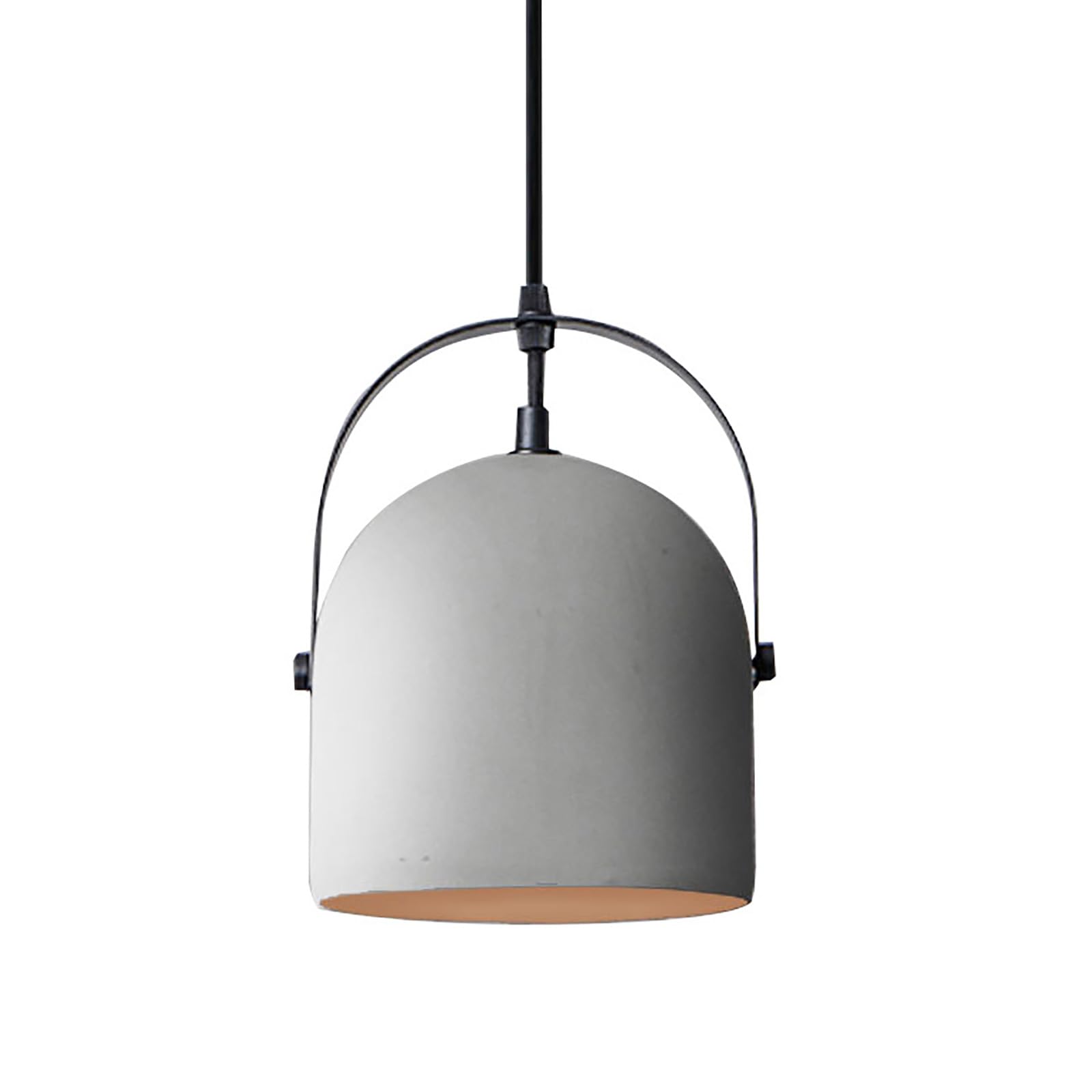 HYJAUSXB Industrial Concrete Pendant Light,mini Cement Lights,e26 1 Light Hanging Fixture,nordic Chandelier,dome Ceiling Lamp For Dining Room Bar Bedroom Livingroom