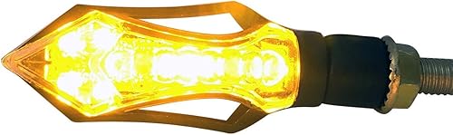 Miniatura 4 de Black Sequential Turn Signals LED Turn Signals Blinkers Indicators Compatible for 2016 Kawasaki Ninja H2R