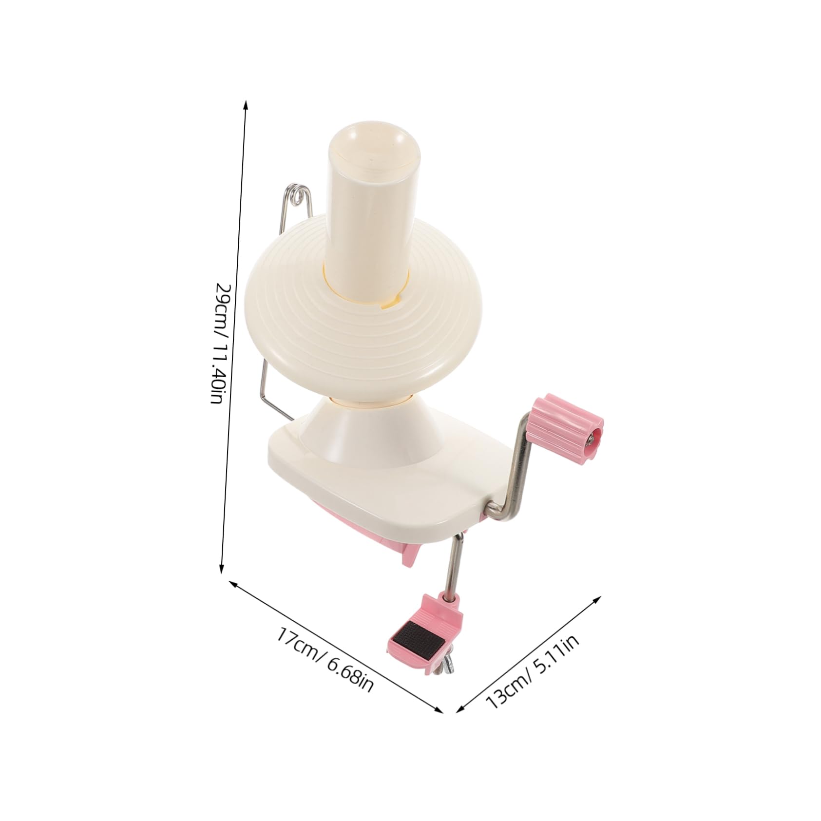 HOMSFOU Wool Ball Winder Machine Hand Operated Yarn Winder Knitting for Efficient Yarn Management Compact Easy to Use