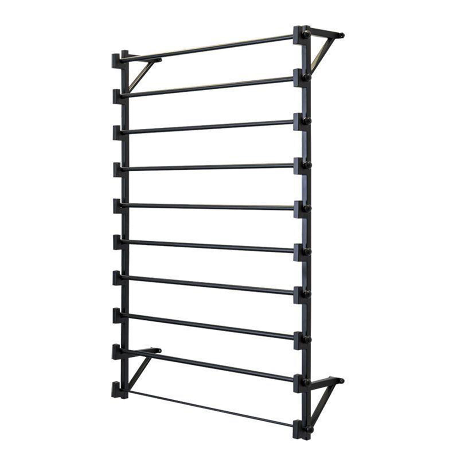 Expositor de Bufandas para Pared, Organizador de Cintas de Papel de Regalo para floristería, Organizador de Bufandas Colgante de Metal, Soporte de almacenamient,Black-80x160cm 13 Layers