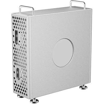 Desktop Stand, Aluminum Chassis Stand, Chassis Stand for Mac, Mini M-4, Aluminum Alloy Vertical Stand for Mac, Mini M-4, Impr