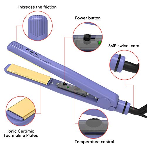 Amazon.com: Plancha de pelo de 1.0 in Plancha de titanio profesional de  nano cerámica 2 en 1 alisado y rizado, placa flotante 3D, todo tipo de  cabello, antiencrespamiento de 180 °F a