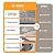 Deerly Linen Stair Treads Non Slip 10pcs Comfortable Stair Runner for Wooden Steps Peel and Stick Stairs Carpet Treads Indoor Staircase Covers Mat with Self-Adhesive Backing 8"X30" Black White