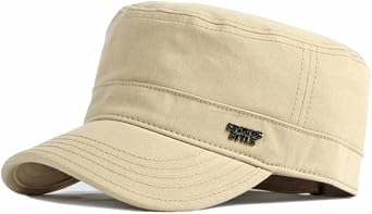 Military Hat for Men Army Hats Unique Design Cadet Cap Adjustable