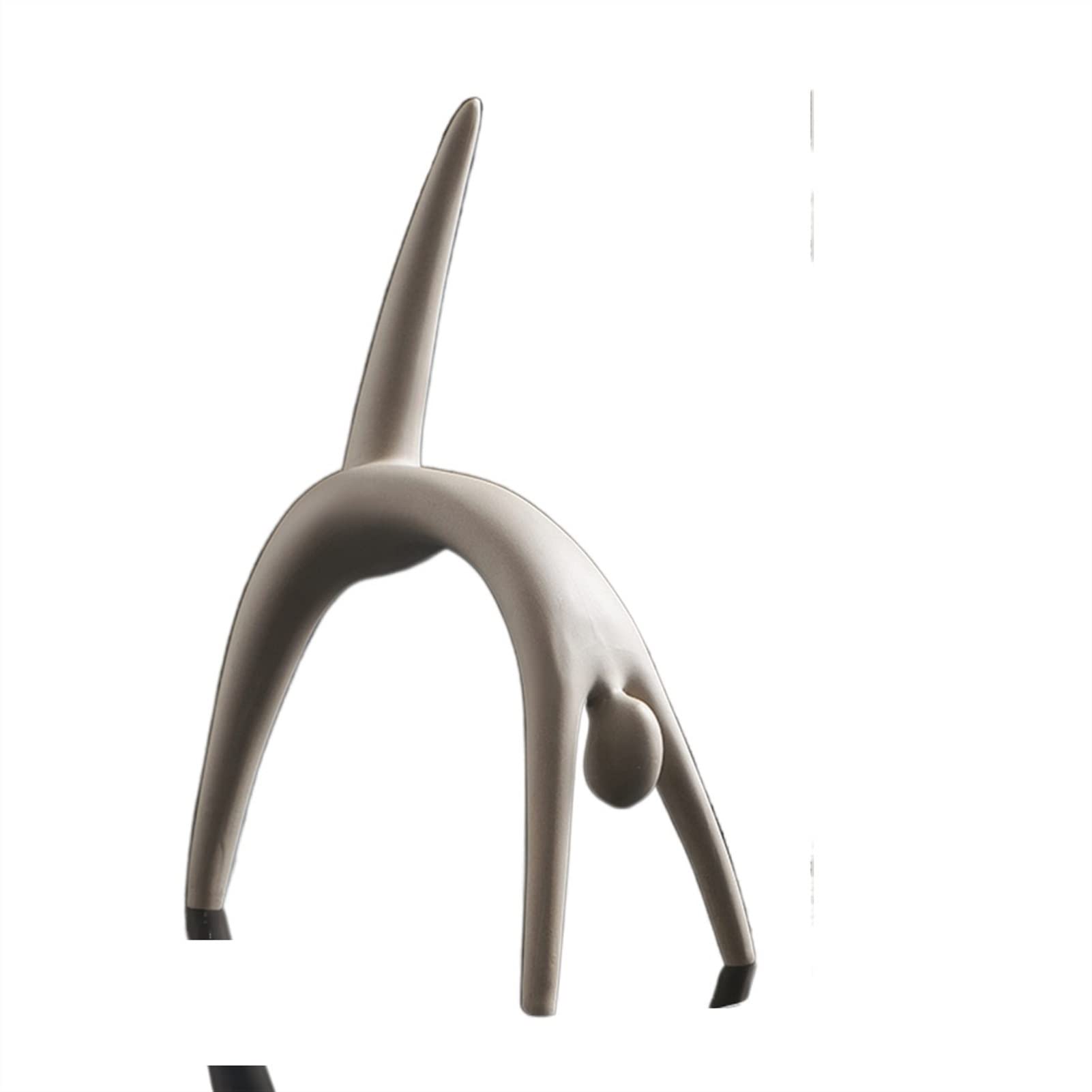 Statue de penseur en résine finition céramique pour salon - 6