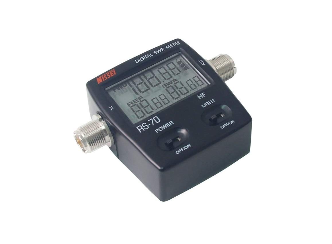 NISSEI ROSMETRO - WATTMETRO DIGITALE RS-50 (VHF e UHF) RS-70 (HF+ 6m) - LETTURA POTENZA DIRETTA, RIFLESSA E ROS (RS-70 (HF+ 6m))