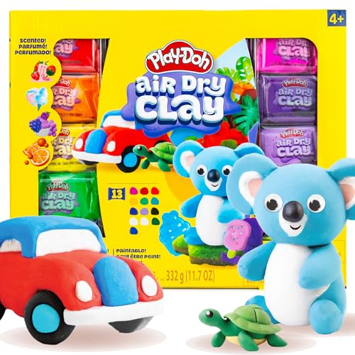 Play-Doh Air Dry Clay Variety Pack Scented Air Dry Clay for Kids Modeling Clay for Kids Arts & Crafts Gift Craft Supplies Molding & Sculpting Clay