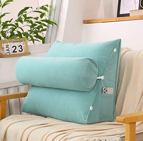 クッション 大きい クッション 背もたれクッション おしゃれ 北欧風 カラー22 洗える ごろ寝 クッション ゴロ寝 枕 ソファークッション フロアクッション 三角クッション かわいい 疲れない 座椅子 厚い ポケット付き テレビ枕 三角クッション 60*