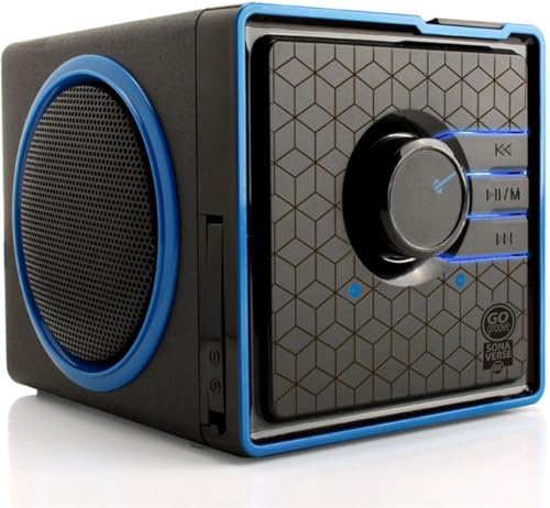 GOgroove-SonaVERSE-BX-Wired-Portable-Speaker-with-USB-Music-Player-Cube-Speaker-with-USB-Flash-Drive-MP3-Input-35mm-AUX-Port-Playback-Buttons-Rechargeable-5-Hour-Battery-Wired-AUX-Only