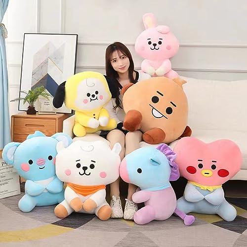 UOAO 防弾少年団ぬいぐるみ for BTS グッズ 手のりぬいぐるみ ぬいぐるみ for 防弾少年団 キーチェーン ミニぬいぐるみ 座り姿 かわいい 韓流グッズ kpop 芸能人グッズ (セット,25CM)