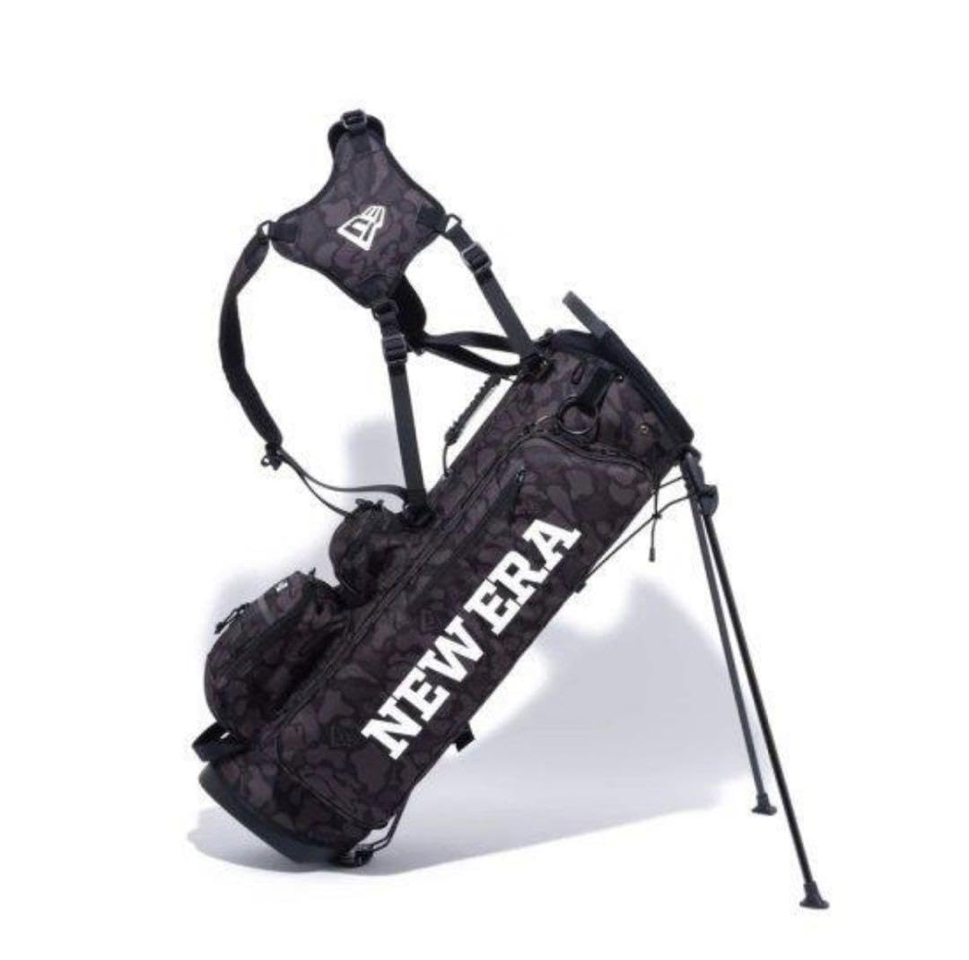 【希少】NEW ERA ニューエラ キャディバッグ　カモ ブラック スタンド式 Amazon | NEW ERA ニューエラ ゴルフ キャディーバッグ スタンド式