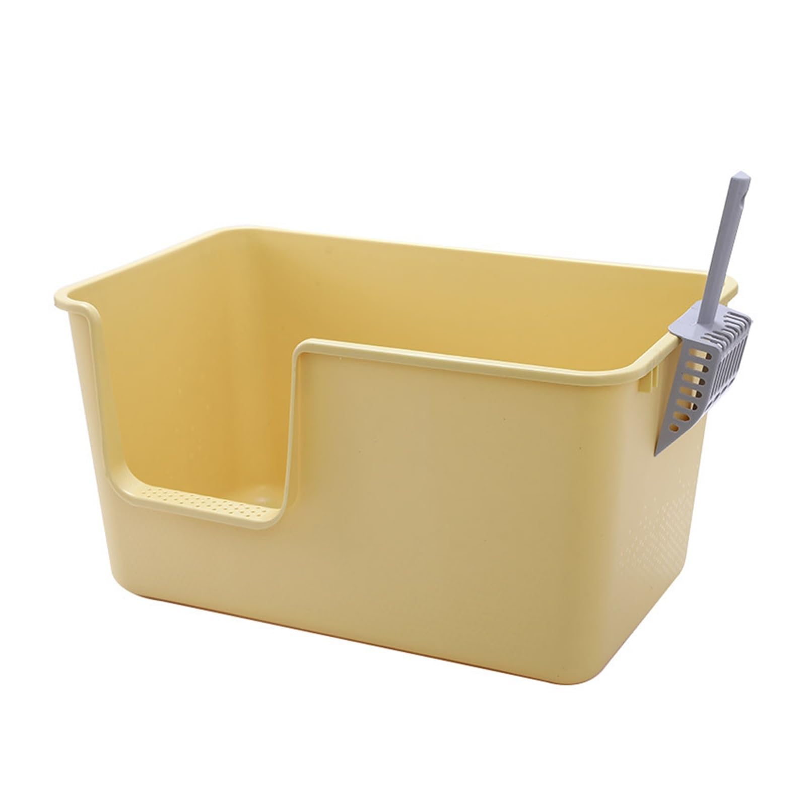 Caja de Arena for Gatos Cerrada con Tapa, Bandeja de Arena extraíble de Lados Altos y Grandes, Inodoro for Gatitos de fácil Limpieza for Interiores(Grey)