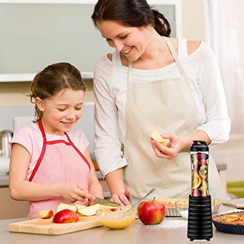 La Reveuse Smoothies Blender 300 Watt With 18 Oz Bpa-Free Portable Travel Sports Bottle (Black) #TOP5