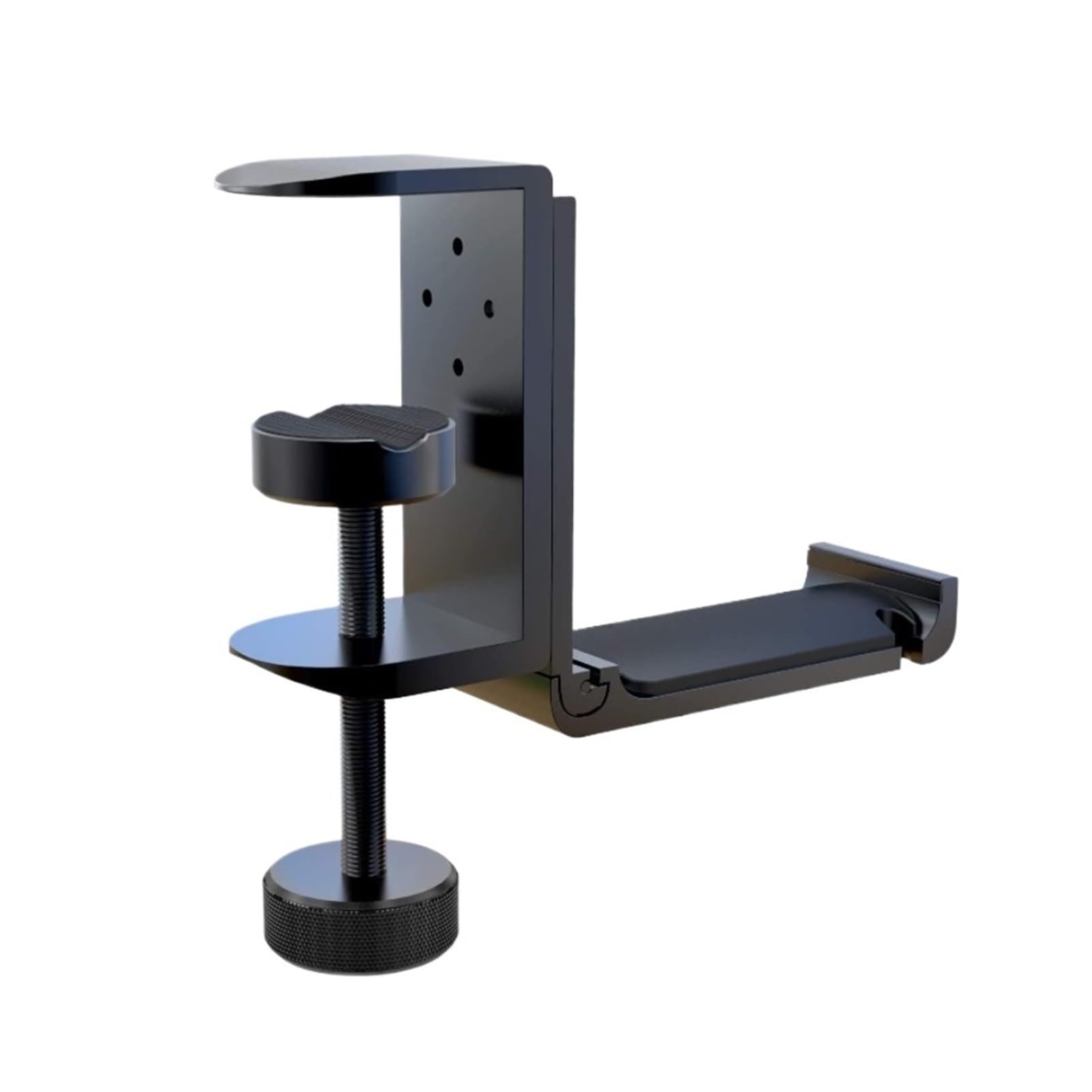 MRKU Headphone Stand Holder Headset Hook Hanger Desktop Under Table Foldable Aluminum