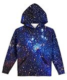 Hgvoetty Sweatshirts for Kids Space 3D Printed Hoodies for Boys Girls Unisex 3D Novelty Hooded Sweat