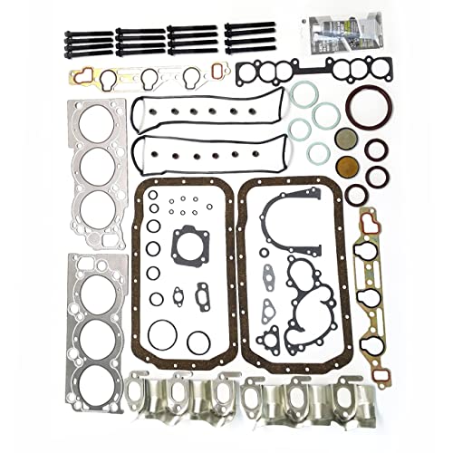 PartsFlow Engine Head Gasket Set 16 Head Bolts for Toyota