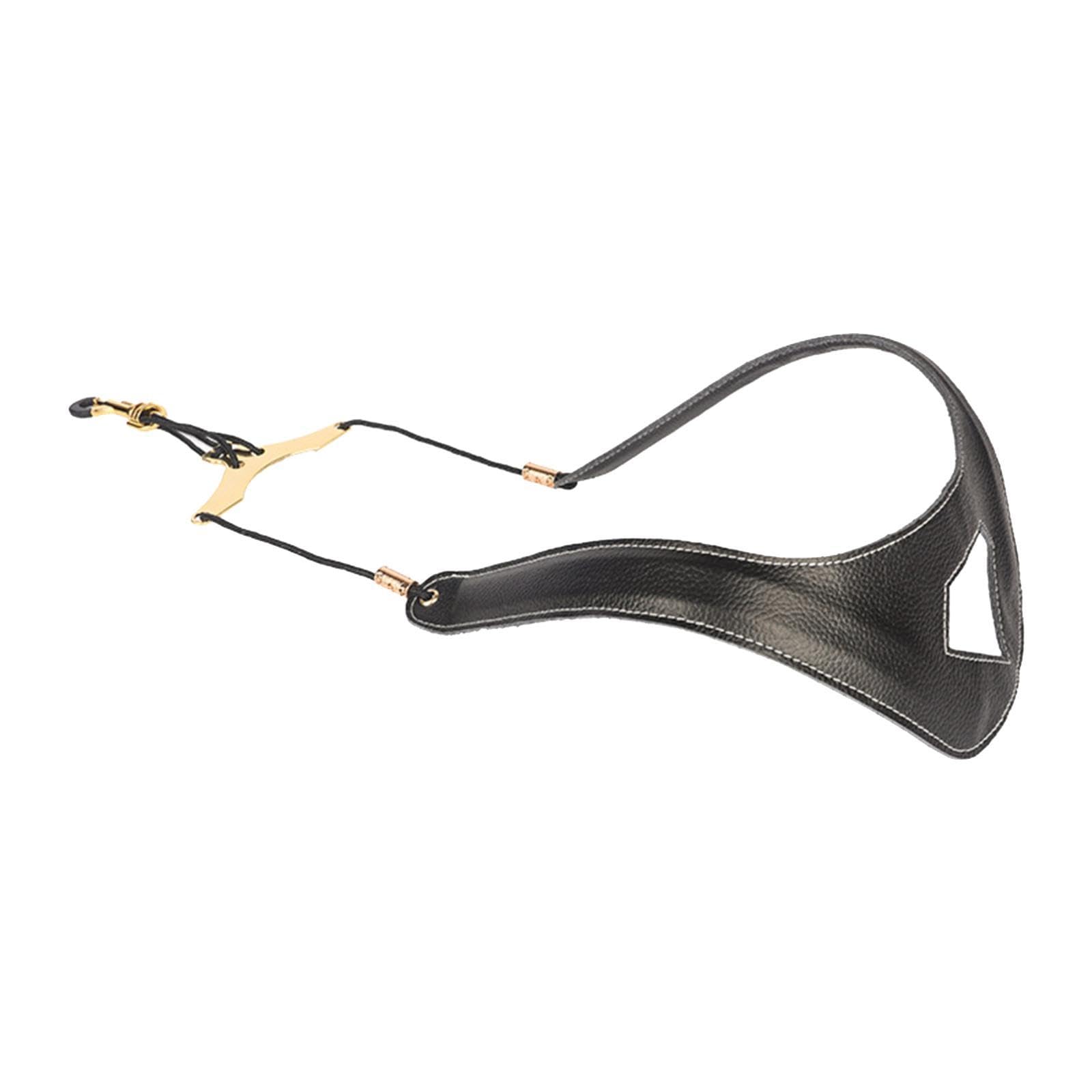 Harnais d'épaule pour saxophone, harnais de saxophone réglable, sangle d'épaule pour saxophone alto ténor baryton soprano, Noir