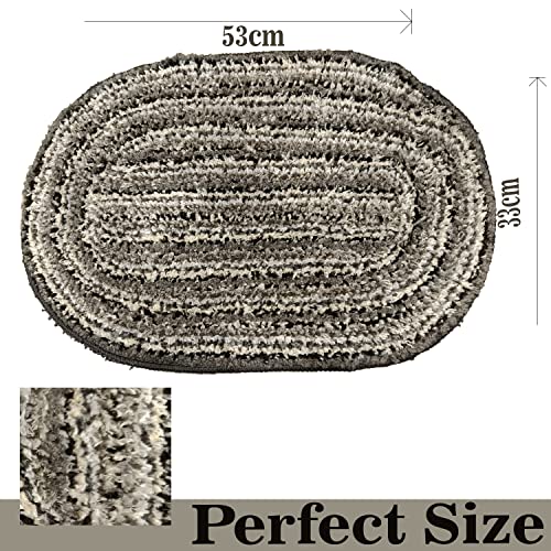 Image of Door Mats for Home | Door Mats for Home Entrance | Door Mat for Bathroom| Soft & Super Absorbent Mats for Shower | Washable, Non-Slip & Quick-Drying Mats (Pack of 2) (Beige 4)