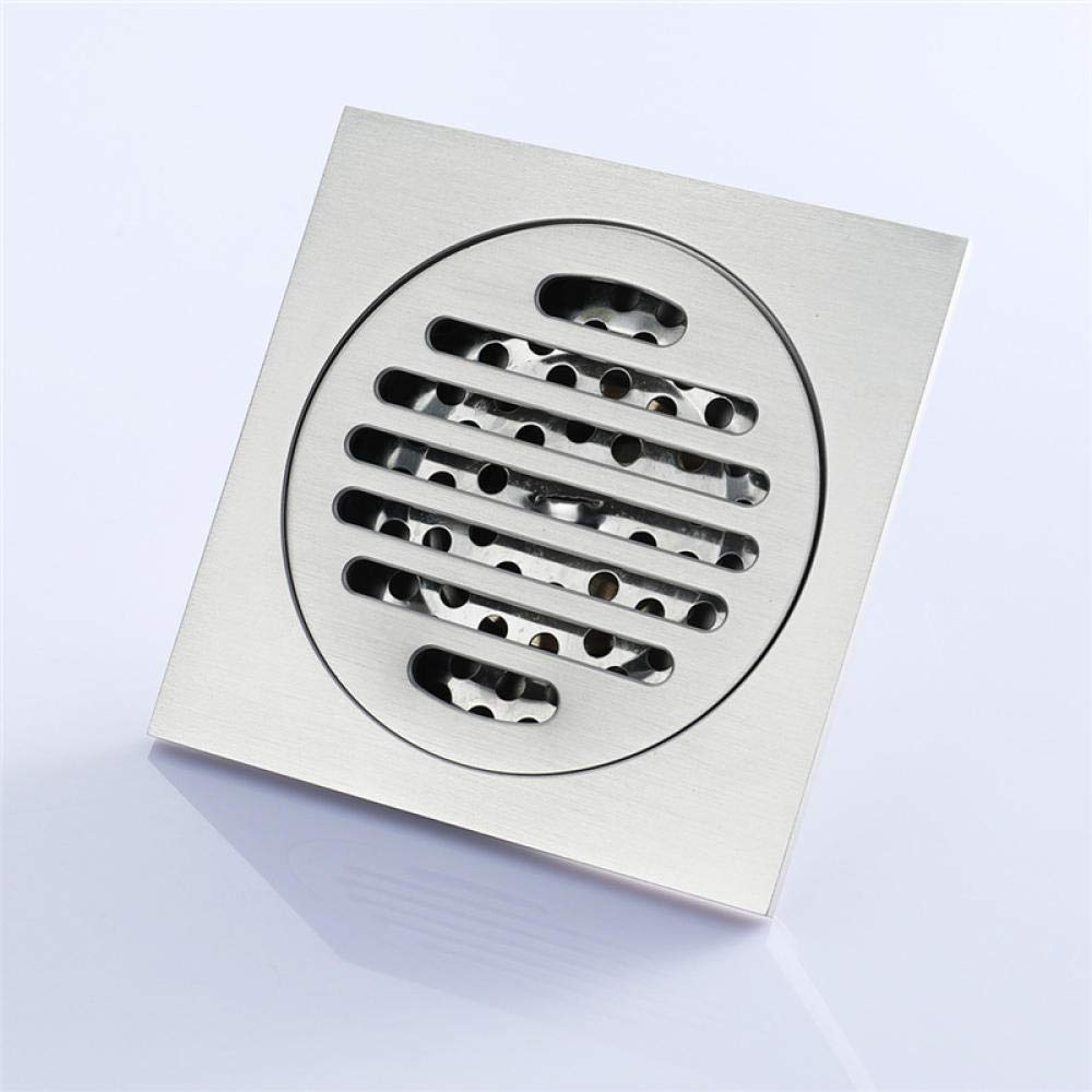 Desagüe de Piso, desagüe de Ducha, desagüe de Lavabo, bañera, desagüe Cuadrado de Plata cepillada, desagüe de Ducha