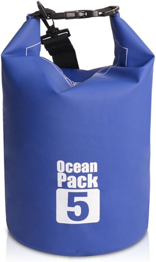 Dry Sack/Waterproof Bag for Boating, Kayaking, Hiking, Snowboarding, Camping, Rafting, Fishing and Backpacking 5L SkyBlue