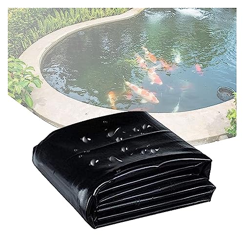 Bâche étang noire en PEHD flexible résistante pour grands bassins de jardin et cascades