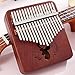 MBVHVVJC Kalimba Thumb Piano Mini Thumb Piano Mahogany Wood 17 Key Kalimba Thumb Piano Instrument for Beginner and Children for Kids and Adults Beginners(Brown)
