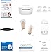 Ceretone Supermini Rechargeable Hearing Aids for Seniors, Invisible OTC Hearing Aids with Advanced Wind Noise Management - Auto Turn On&Off - Easy Operation, (Not Amplifiers) (Beige)
