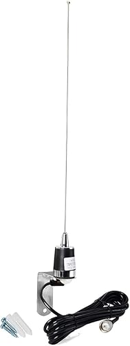 Miniatura 4 de UAYESOK Nuevo L-Bracket Antena de Radio para Vehículos Techo NMO Montaje con Banda Dual 144430MHz NMO Antena 13ft4M RG58 Cable coaxial UHF PL259