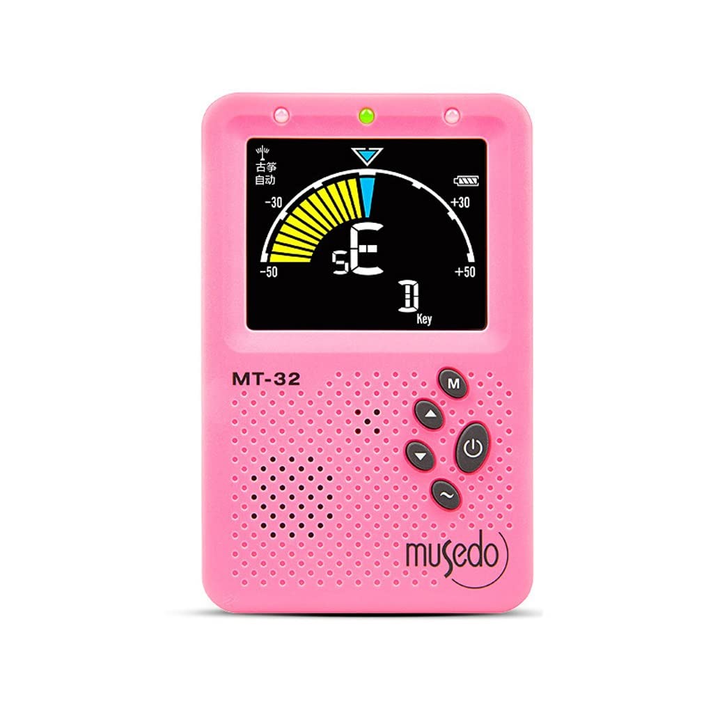 JJJ Metronoma Vocal electrónico Guzheng Erhu Pipa sintonizador sintonizador Recargable de sintonizador (Color : Pink)