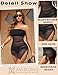 Avidlove Womens Mesh Dress Bodycon Mini Lingerie Dress Y2k Backless Tube Ruched Slit Clubwear Outfits Black L