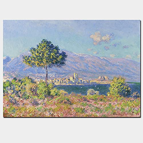 Tableau Monet Antibes Châssis Bois pour Décorer un Salon - 2