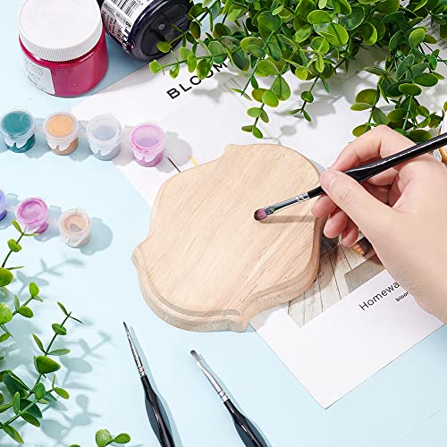 FINGERINSPIRE Unfinished Wood Plaque 15.1x12.2x1.8cm Oval Wooden Blank Signboards Natural Wood Crafts for Painting Carving Burning Wood Boards for DIY Craft Projects Home Decoration - Image 3