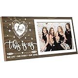 Farmhouse Picture Frame Friend Graduation The Story of Us Photo Frame This is Us Our Life Our Story Rustic Wood Wall Art Home Signs for Family Wedding Housewarming Bedroom Office Decor (This is Us)