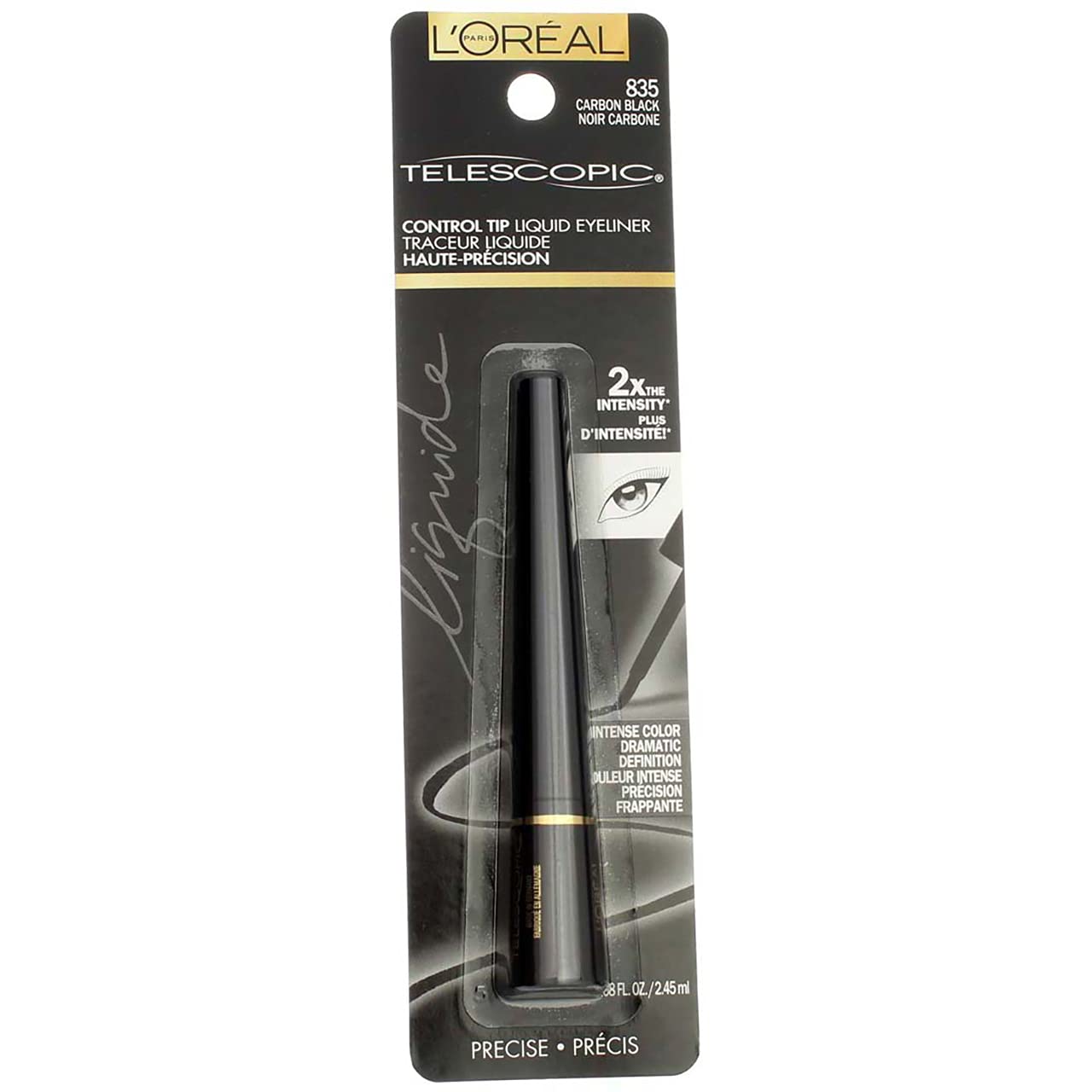 L'Oréal Paris Telescopic Precision Liquid Eyeliner, Carbon Black (Pack of 2) - Image 6